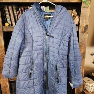 Pacific Trail Light Blue Hooded Jacket